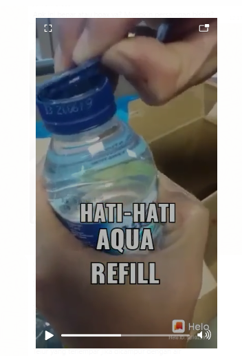 [Cek Fakta] Beredar Video Tutup Botol Aqua Bisa Dibuka padahal masih Bersegel? Ini Faktanya