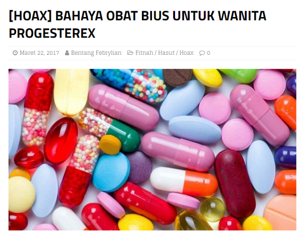 [Cek Fakta] Beredar Obat Progesterex Modus Baru Pelaku Kejahatan Seksual? Ini Faktanya