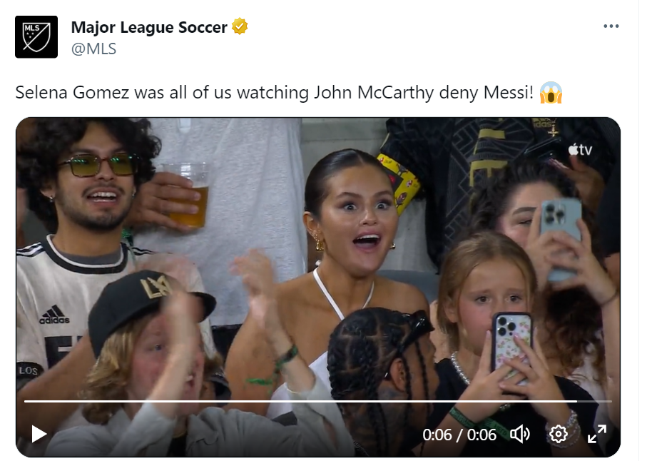 Tribun Laga Inter Miami-LAFC Bertabur Bintang, Selena Gomez hingga LeBron James Tonton Aksi Messi
