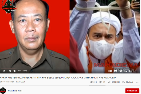 [Cek Fakta] Jokowi Ancam Pecat Hakim Kasus Rizieq, Raja Salman Siap Tampung di Arab Saudi? Ini Faktanya