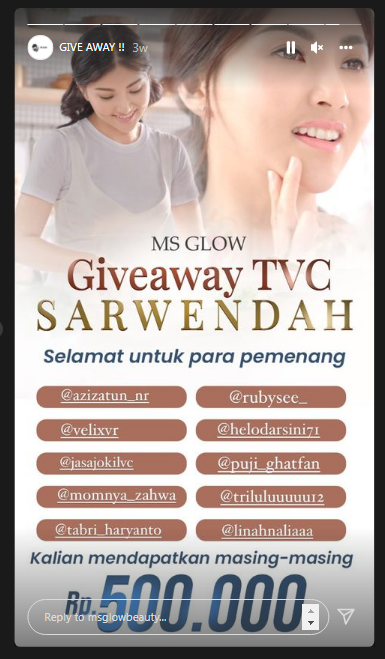 [Cek Fakta] MS Glow Gelar <i>Give Away</i> Berhadiah Rp85 Juta? Ini Faktanya