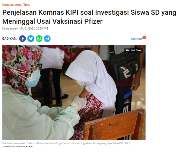 [Cek Fakta] Foto Koran 2011 soal Depopulasi lewat Vaksinasi? Ini Faktanya