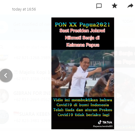 [Cek Fakta] Video Kunjungan Jokowi di PON Papua Ini Bukti Covid-19 dan Prokes tidak Berlaku lagi? Simak Faktanya