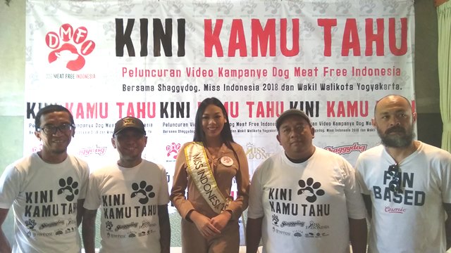 Miss Indonesia 2018 Kampanyekan Setop Konsumsi Daging Anjing