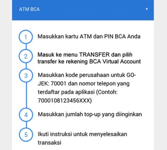 Top Up GO-PAY dari GO-JEK? Gunakan e-Banking BCA