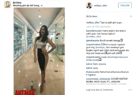 Kalah Tinggi dari Puteri Indonesia, Raditya Dika: Tapi Ya <i>Gak Gini</i> Juga 