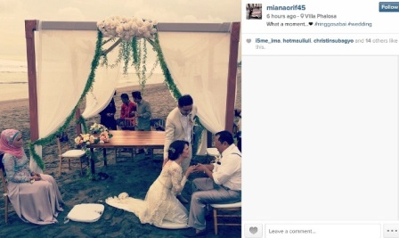 Ringgo Agus & Sabai Morscheck Menikah di Bali