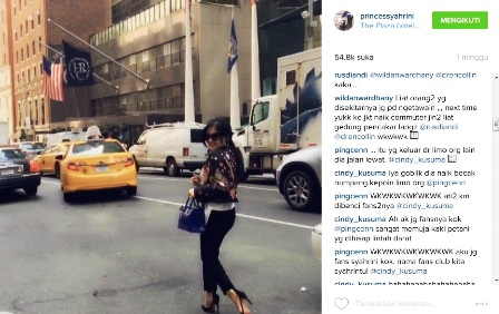 Syahrini Ditertawai Bule di New York