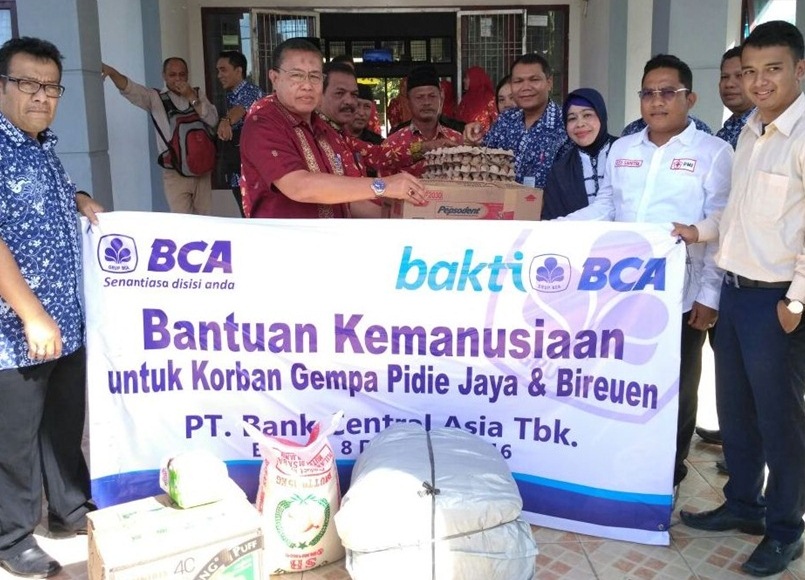 Peduli Korban, BCA Berdonasi dan Buka Rekening Peduli Gempa Aceh