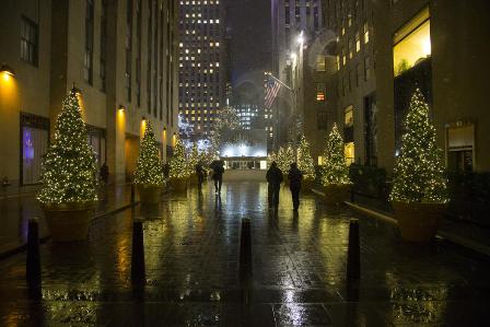 Syahdunya Suasana Natal di New York  