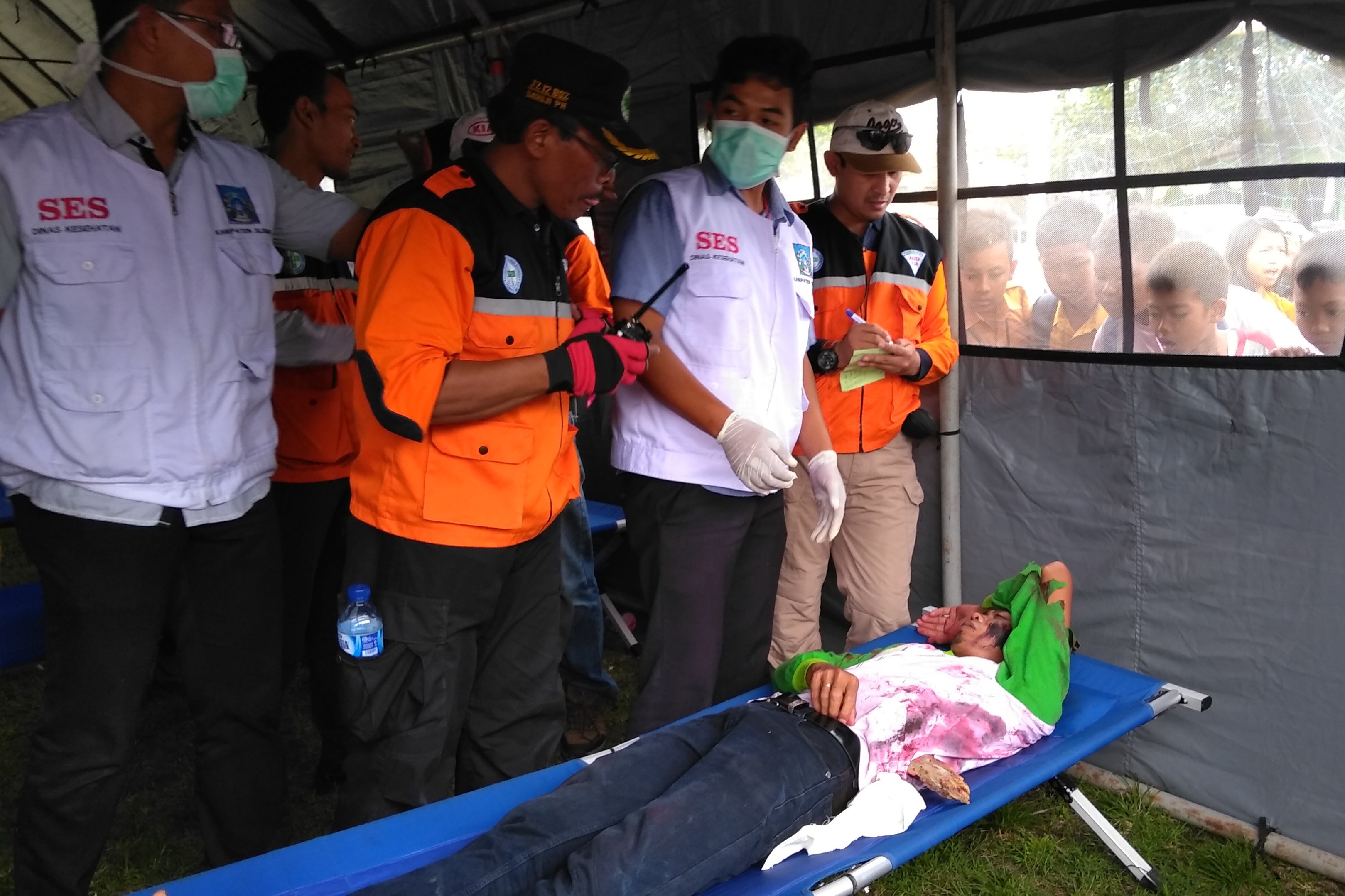 Simulasi andai Merapi Meletus