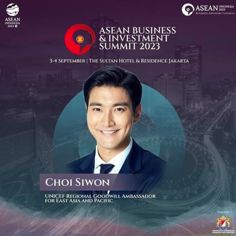 Siwon Suju Hadir di KTT ASEAN 2023 sebagai Duta UNICEF Asia Timur & Pasifik
