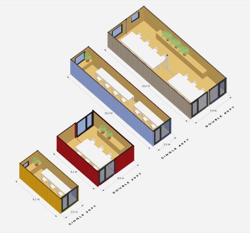 Keren, Coworking space dari konteiner bekas