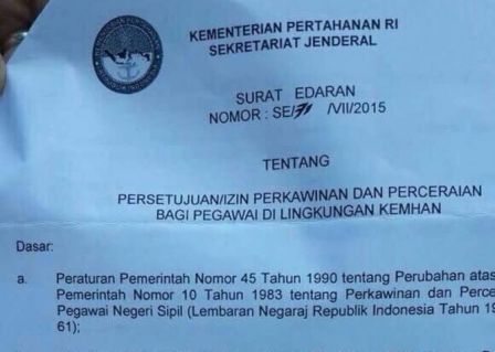 Surat Edaran Poligami, Menhan: Ada Syarat yang Harus Dipenuhi