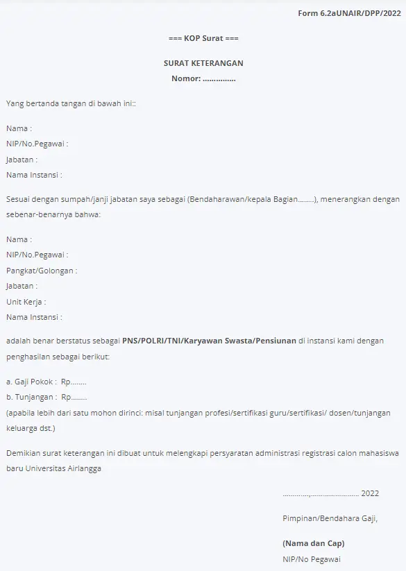 Mengenal Dokumen Persyaratan Kuliah: Surat Keterangan Penghasilan Orang Tua