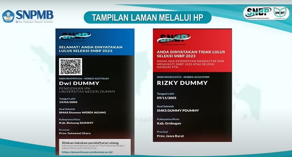 Hasil SNBP 2023 Diumumkan Hari Ini, Berikut Tanda Lulus dan Tidak Lulus Seleksi