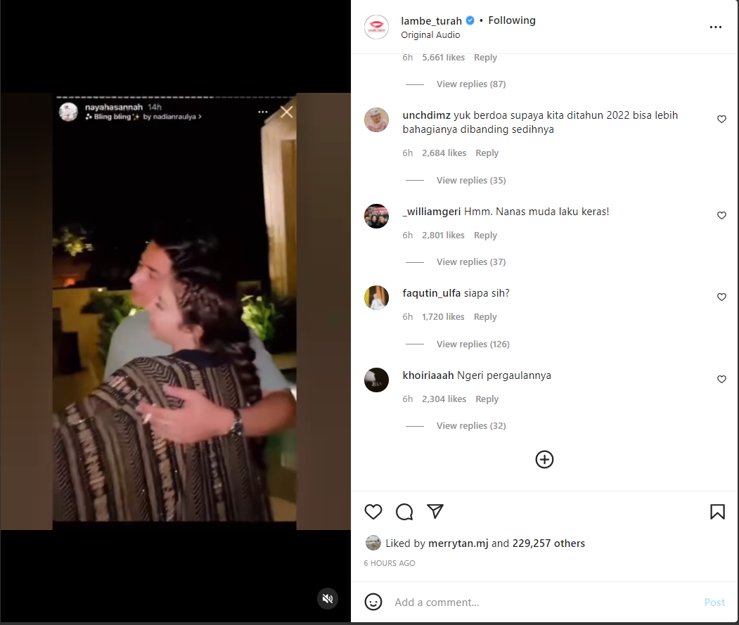 Tangkapan layar Zikri Daulay dan Ayu Aulia. Instagram @lambe_turah