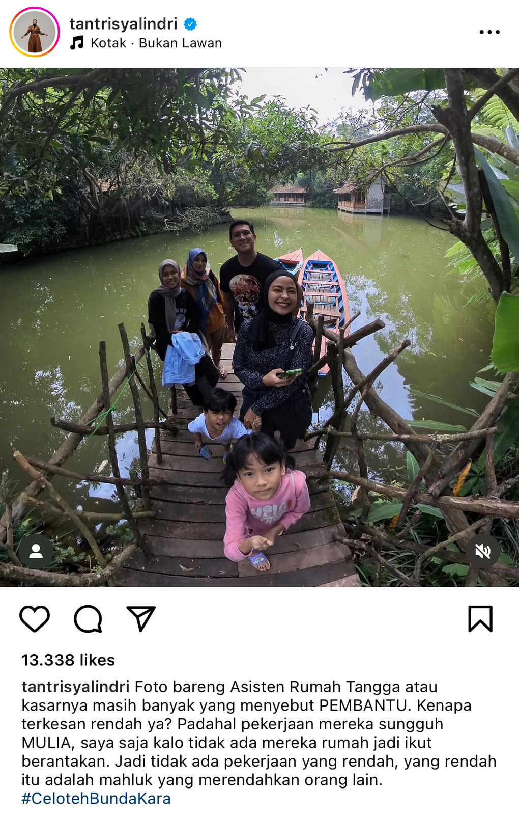 Disebut Mirip Pembantu oleh Posan Tobing, Tantri Kotak: Pekerjaan Mereka Mulia
