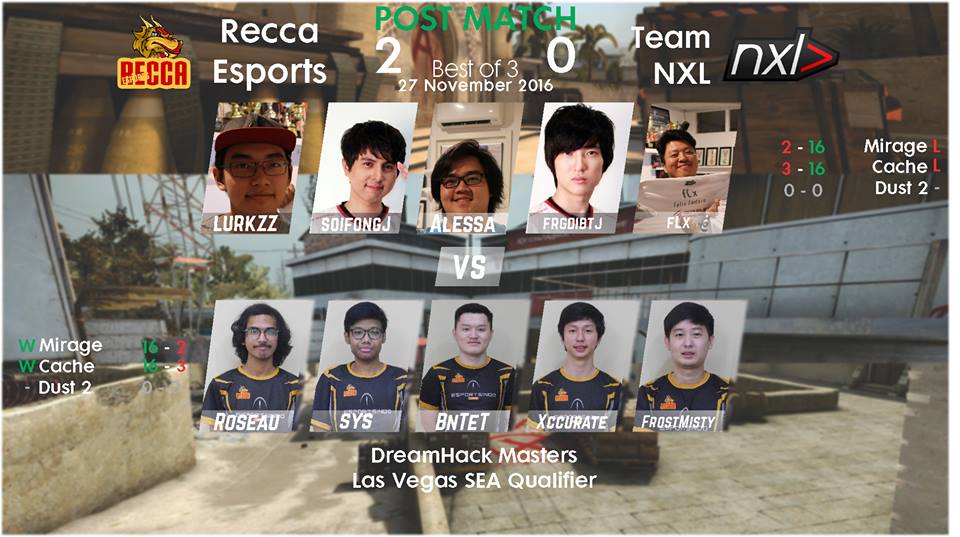 Recca Esports Bidik Jadi Wakil Asia di Ajang DreamHack Las Vegas