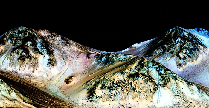 Foto-Foto Lokasi Penemuan Air di Planet Mars 