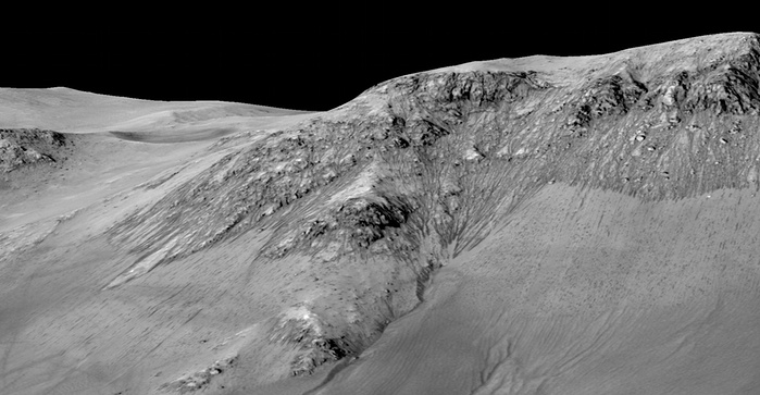 Foto-Foto Lokasi Penemuan Air di Planet Mars 