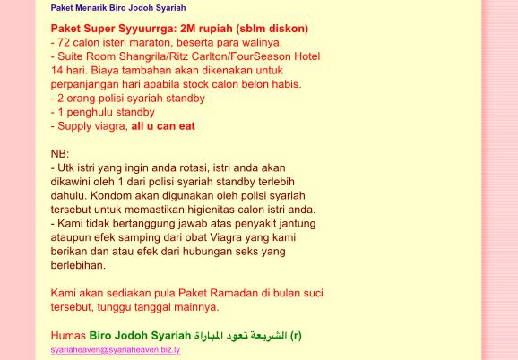 Banjir Pengunjung, Situs Prostitusi Berkedok Syariah Nonaktif