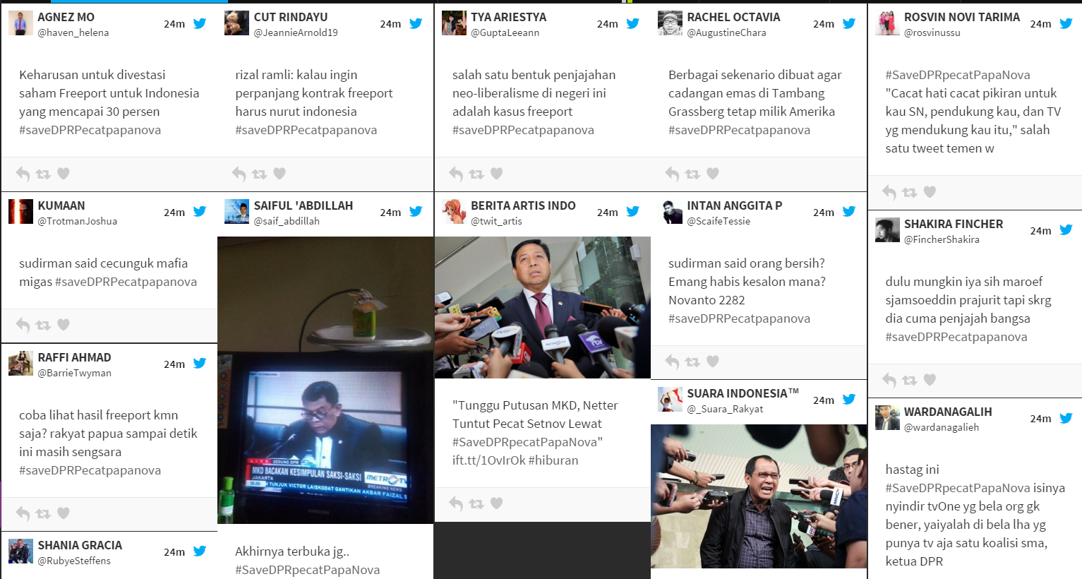 Publik Berteriak Keras Melalui #SaveDPRpecatPapaNova