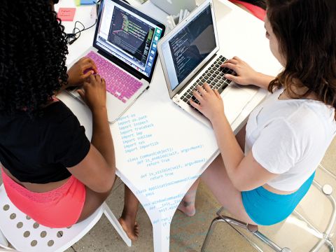 6 Programmer Perempuan Tampil sebagai Model Iklan Pakaian Dalam  