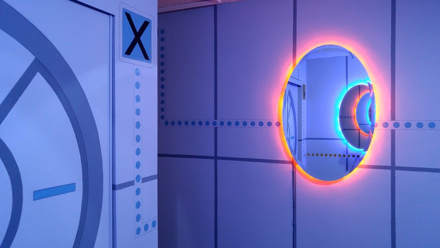 Keren! Seorang Ayah Bikin Kamar Bertema Game Portal untuk Anak