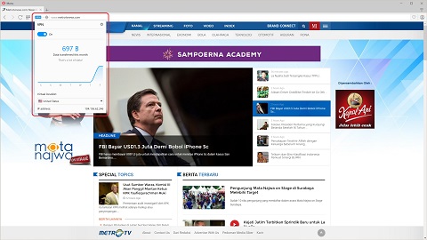 Ini Cara Aktifkan VPN di Opera Browser