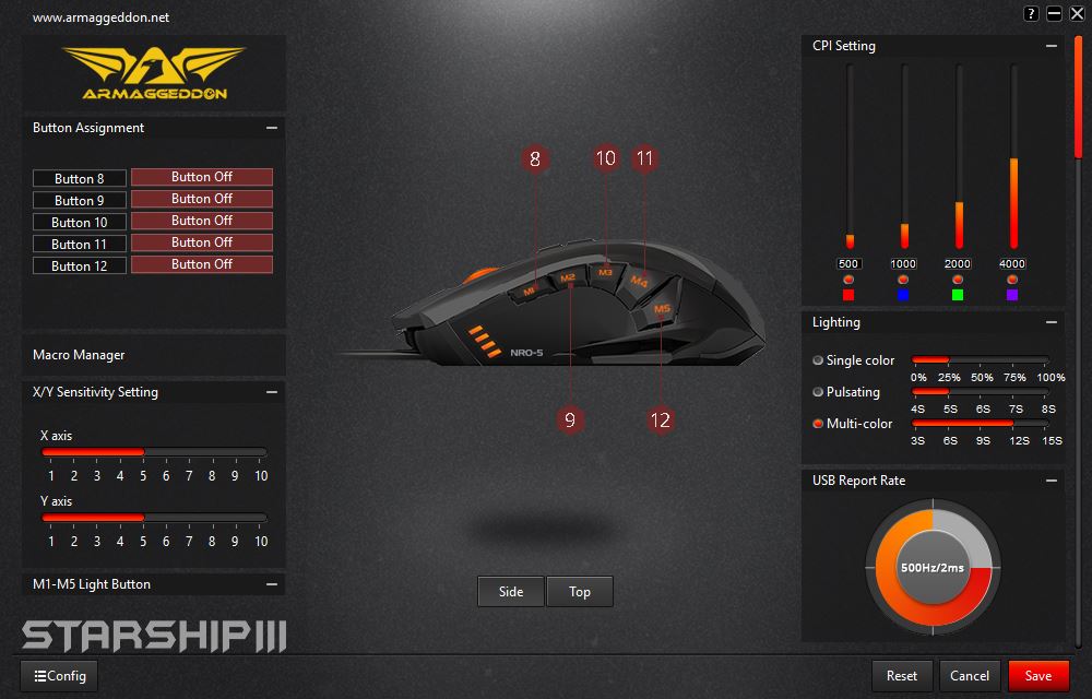 Armageddon NRO-5 Starship III, Mouse Gaming MOBA Murah dan Mumpuni
