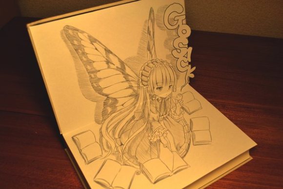 Gambar Anime Menggunakan Pensil