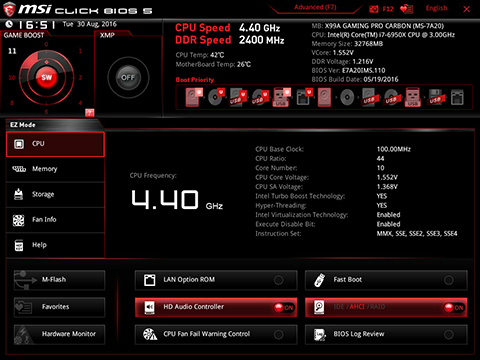 MSI X99A GAMING PRO CARBON, Fokus ke Gaming dan Overclocking