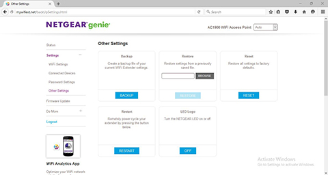 NETGEAR Nighthawk AC1900 EX7000, WiFi Extender Multifungsi   
