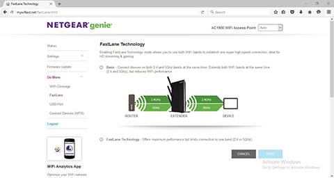 NETGEAR Nighthawk AC1900 EX7000, WiFi Extender Multifungsi   