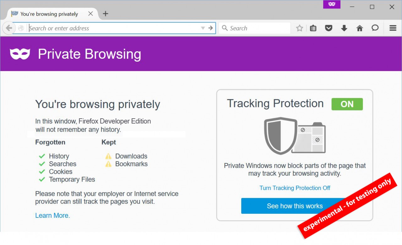 Mozilla Hadirkan Fitur Private Browsing di Firefox 