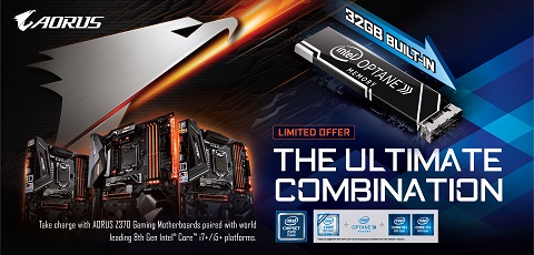 Motherboard Z370 Gigabyte Dukung Built-in Intel Optane