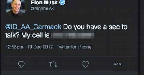 Elon Musk Tidak Sengaja Bocorkan Nomor Ponselnya di Twitter
