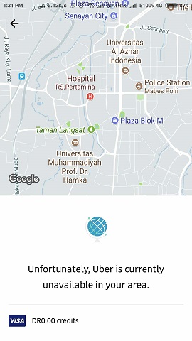 Aplikasi Uber di Indonesia Akhirnya Tamat