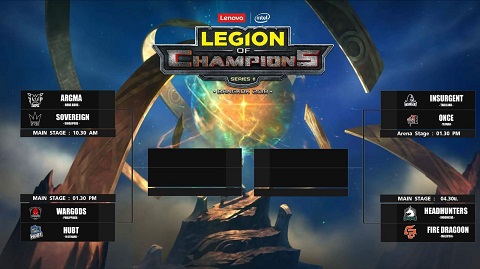 Ini 8 Tim yang Penyisihan Grup Legion of Champions 2018