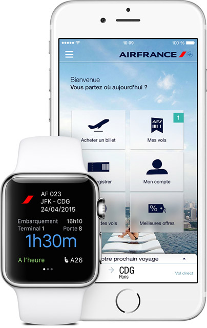 Air France Luncurkan Aplikasi untuk Apple Watch 