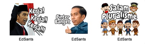Anda Bisa Unduh Stiker Jokowi di LINE Sekarang