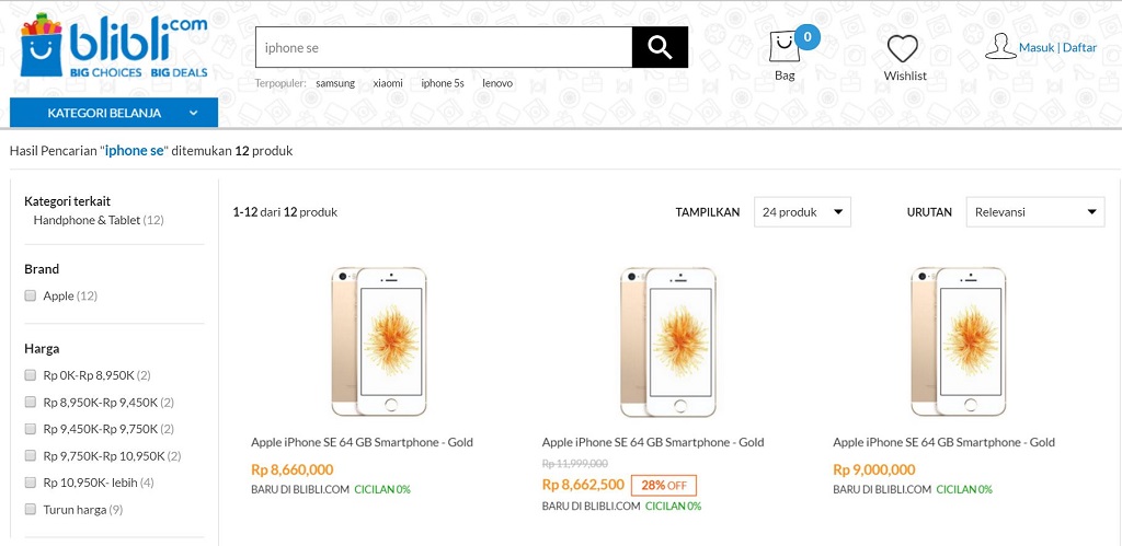 Tanpa Sertifikat, iPhone SE Dijual di E-Commerce