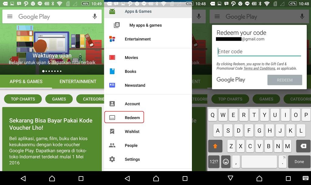 Sekarang Anda Bisa Beli Aplikasi di Play Store Pakai Voucher