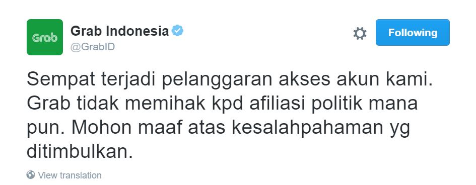 Dukung Ahok, Grab Diprotes Netizen