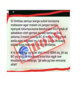 Hoaks di Seputar Gempa Palu