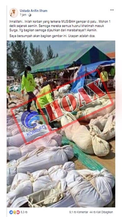 Hoaks di Seputar Gempa Palu