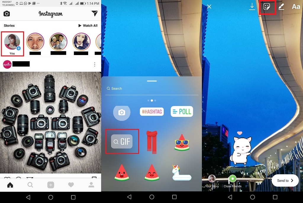 Instagram Stories Bisa Lebih Meriah Pakai GIF, Caranya?