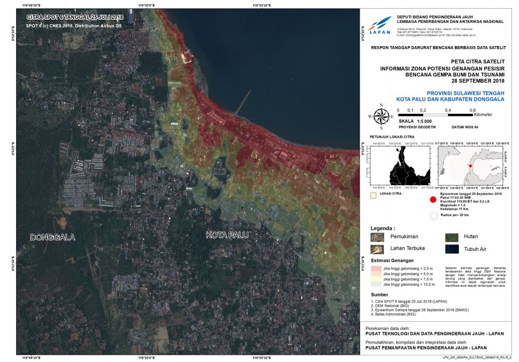 LAPAN Berikan Citra Satelit Resolusi Tinggi ke BNPB