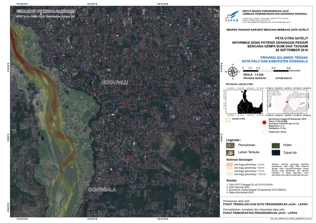 LAPAN Berikan Citra Satelit Resolusi Tinggi ke BNPB